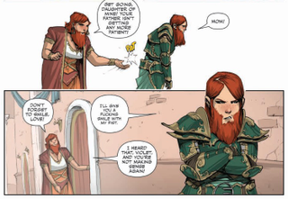 Illustration for article titled When it comes to high fantasy, Rat Queens #8 says “fuck tradition”